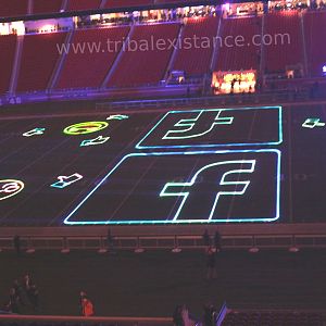 Stadium Laser Graphic Logo Animation Rental Servies Worldwide By Tribal Existance Productions