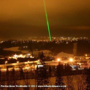 Extreme High Power Sky Laser Light Show By Tribal Existance Productions Worldwide TEP Worldwide