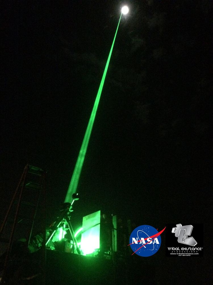 200 Watt Extreme Moon Space Sky Laser NASA And Tribal Existance Productions Worldwide 2014