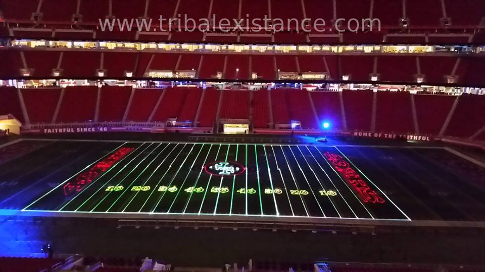 Facebook Corporate Stadium Event High Power Laser Show Custom Graphic Animation Display  Worldwide