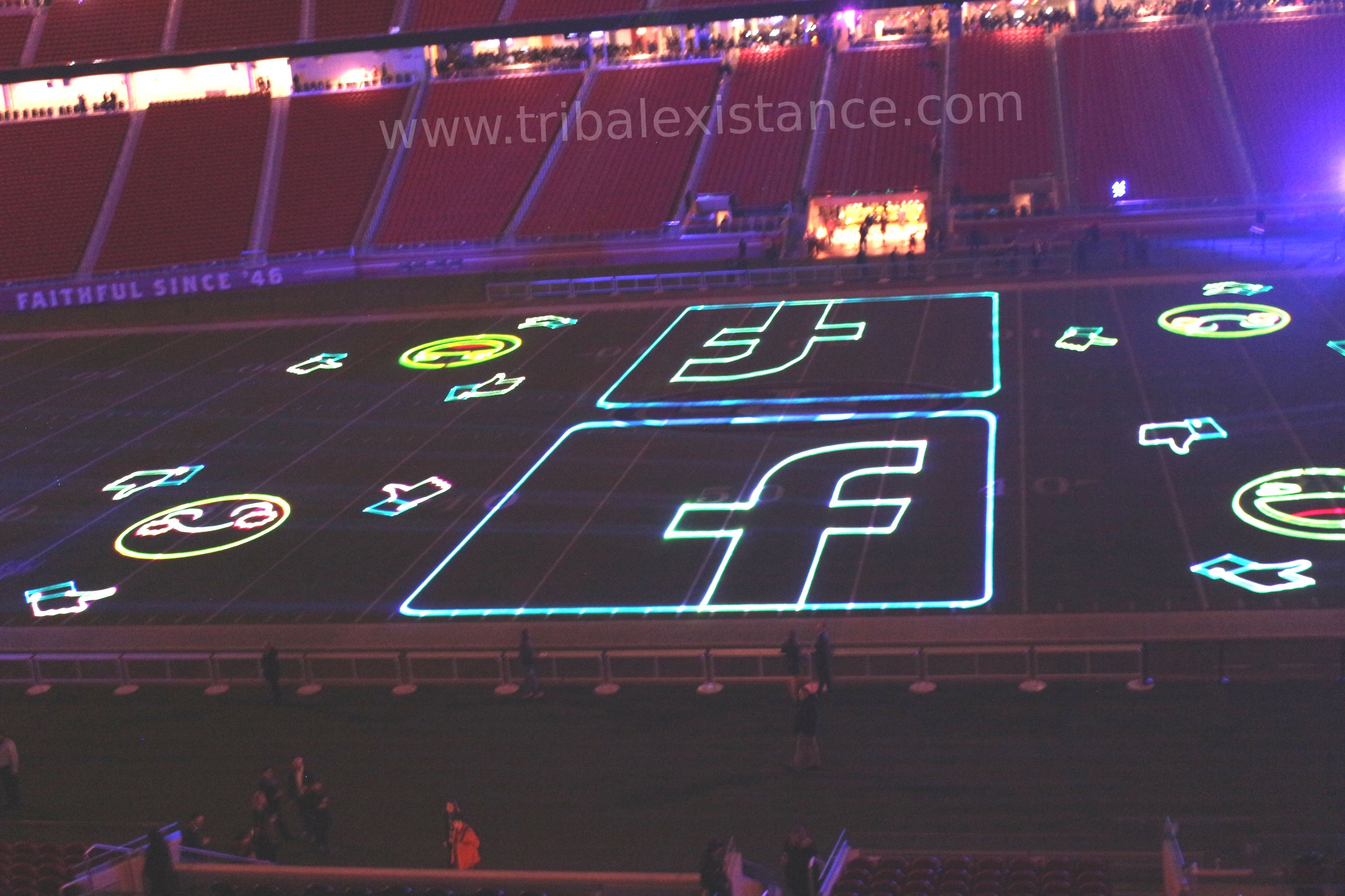 Stadium Laser Graphic Logo Animation Rental Servies Worldwide By Tribal Existance Productions